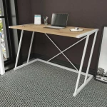 Kalune Design Studijų stalas Adelaide - Baltas, Oak