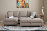 Hanah Home CREAM Kampinė sofa Eva Left - Kreminis