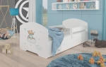 Lova ADRK Furniture Pepe Barrier Teddy Bear and Cloud, 140x70 cm, balta