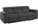 Sofa-reglaineris Notio Living Capena, dirbtinė oda, pilka