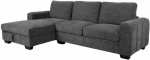 Corner sofa MARITA LC, dark pilkas