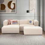 Kampinė sofa Linden Mini Left - Cream