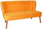 Hanah Home 2 vietų sofa Moon River - Oranžinis