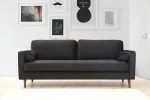 Kalune Design 3 vietų sofa Rome - Juodas