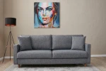 Hanah Home 3 vietų sofa Eva - Pilkas