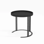 Side table KEIRA D50xH50cm, juodas