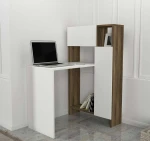 Kalune Design Darbo stalas Mia - Baltas, Walnut