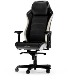 DXRACER Master Series XL M23-NW juodai-balta ergonominė kėdė (dirbtinė oda)