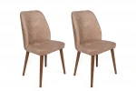 2-jų kėdžių komplektas Kalune Design Dallas 553 V2, smėlio