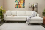 Hanah Home Kampinė sofa Berlin Right - Kreminis, Juodas