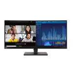 Monitorius Lenovo | ThinkVision | P34w-20 | 34.14 " | 21:9 | 60 Hz | 4 ms | 3440 x 1440 | 300 cd/m² | HDMI jungtys quantity 2 | Juodas | Garantija 36 mėn.