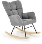 Fotelis VASCO rocking chair, pilkas