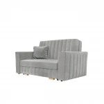 Sofa-lova Clivia Glam 2, šviesiai pilka