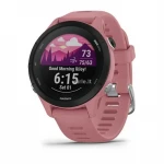 Išmanusis laikrodis Garmin Forerunner 255S, Juodos spalvos korpuso apvadas su rožinės spalvos dirželiu