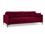 Sofa Micadoni Home Mamaia 4S, raudona/juoda