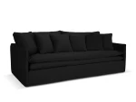 Sofa Micadoni Boho, 223x106x89 cm, juoda