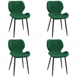 4-ių kėdžių komplektas Akord SJ.17, žalias