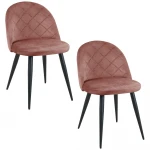2-ių kėdžių komplektas Akord SJ.077, rožinis