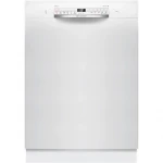 Bosch Indaplovė | SMU2ITW00S | Built-under | Plotis 60 cm | Number of place settings 12 | Number of programs 6 | Energy efficiency class E | Ekranas | AquaStop function | Baltas