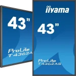 Monitorius IIYAMA T4362AS-B1 4k UHD LCD 43 colių 20 taškų PCAP 500cd/m2 1200:1 3840x2160 AG RS232C 16GB eMMC 2GB RAM