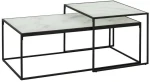 Coffee tables 2pcs BOLTON 50x55xH43cm, 100x50xH35cm, glass