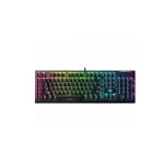 Razer | BlackWidow V4 X | RGB | Klaviatūra žaidimams | su laidu | RU | Juodas | Geltona Switch