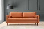 Kalune Design Oranžinis 3 vietų sofa Rome - Oranžinis