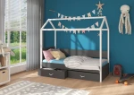 Lova Adrk Furniture Otello, 90x200 cm, balta/juoda