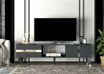 TV staliukas Kalune Design Televizoriaus stovas Vania - Anthracite, Gold