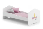 Lova ADRK Furniture Casimo Barrier Unicorn, 160x80 cm, balta