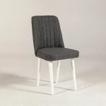 Valgomojo kėdė Kalune Design 869, balta/pilka