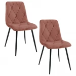 2-ių kėdžių komplektas Akord SJ.3, rožinis
