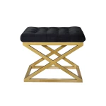 Pouffe Capraz - Gold, Black