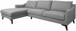 Corner sofa BIRGIT LC, pilkas