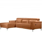 Trivietė sofa reglaineris Loft24 Lund, ruda