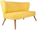 Kalune Design 2 vietų sofa Bienville - Geltona