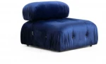 Hanah Home 1 sėdynės sofa Bubble O1 - Velvet Mėlyna