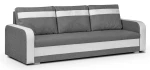Trivietė sofa Condi, pilka/balta