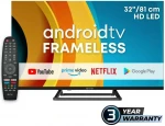 Televizorius eSTAR Android TV 32"/82cm 2K HD LEDTV32A3T2 Juodas