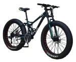 Prekė su pažeista pakuote. Kalnų dviratis Louke Fat Bike X-treme, 26", juodas