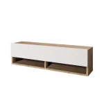 TV staliukas Asir, 100x29,1x31,6cm, baltas/smėlio spalvos