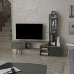 TV staliukas Kalune Design Televizijos vienetas Lagomood Manzara - Anthracite, Walnut