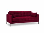 Sofa Micadoni Home Mamaia 2S, raudona/juoda