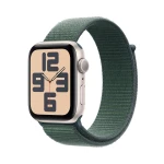 Apple Watch SE GPS 40mm Starlight Aluminium Case with Lake Green Sport Loop MXEH3ET/A