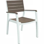 Kėdė KETER Florence, balta/ruda