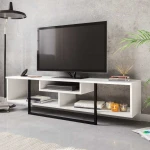 TV staliukas Kalune Design TV stalas Asal (150) - Baltas, Juodas