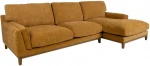 Corner sofa BASIL RC, dark yellow