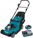 Makita LM004GM103 Akumuliatorinė vejapjovė 40Vmax XGT, 1X4,0Ah Li-ion DC40RC, 43cm, 3/1 (Pjovimas/Surinkimas/Mulčiavimas/) Platikinis korpusas!