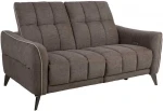Recliner sofa CATHY 2-seater, electric, light ruda
