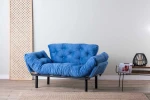 Kalune Design 2 vietų sofa-lova Nitta - Mėlyna